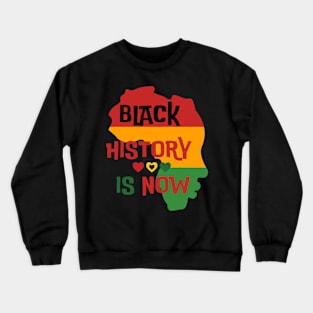 Black History Month Afro Melanin Black Women Crewneck Sweatshirt